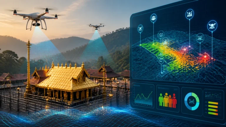 AI at Sabarimala: Kerala temple to get drones, predictive systems to manage crowd in pilgrimage season