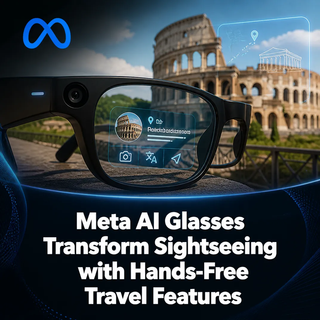 Meta AI Glasses Transform Sightseeing with Hands-Free Travel Features