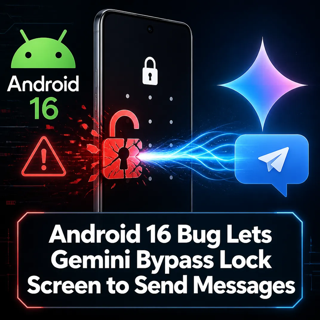 Android 16 Bug Lets Gemini Bypass Lock Screen to Send Messages