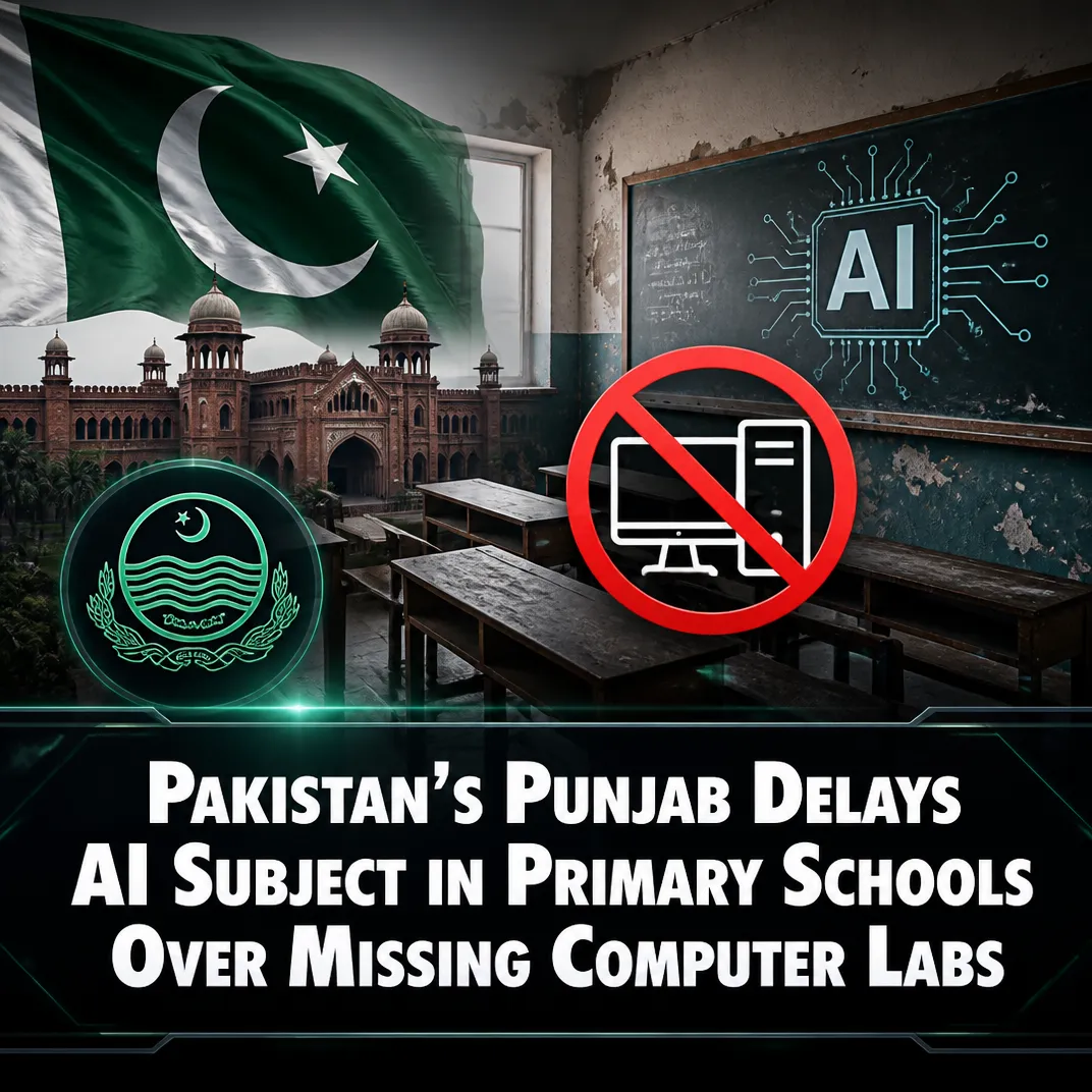 Pakistan’s Punjab Delays AI Subject in Primary Schools Over Missing Computer Labs