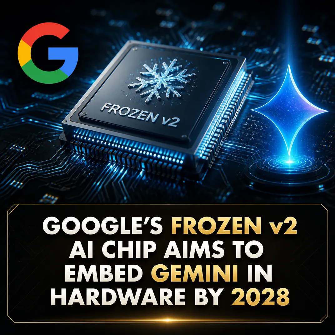 Google’s Frozen v2 AI Chip Aims to Embed Gemini in Hardware by 2028