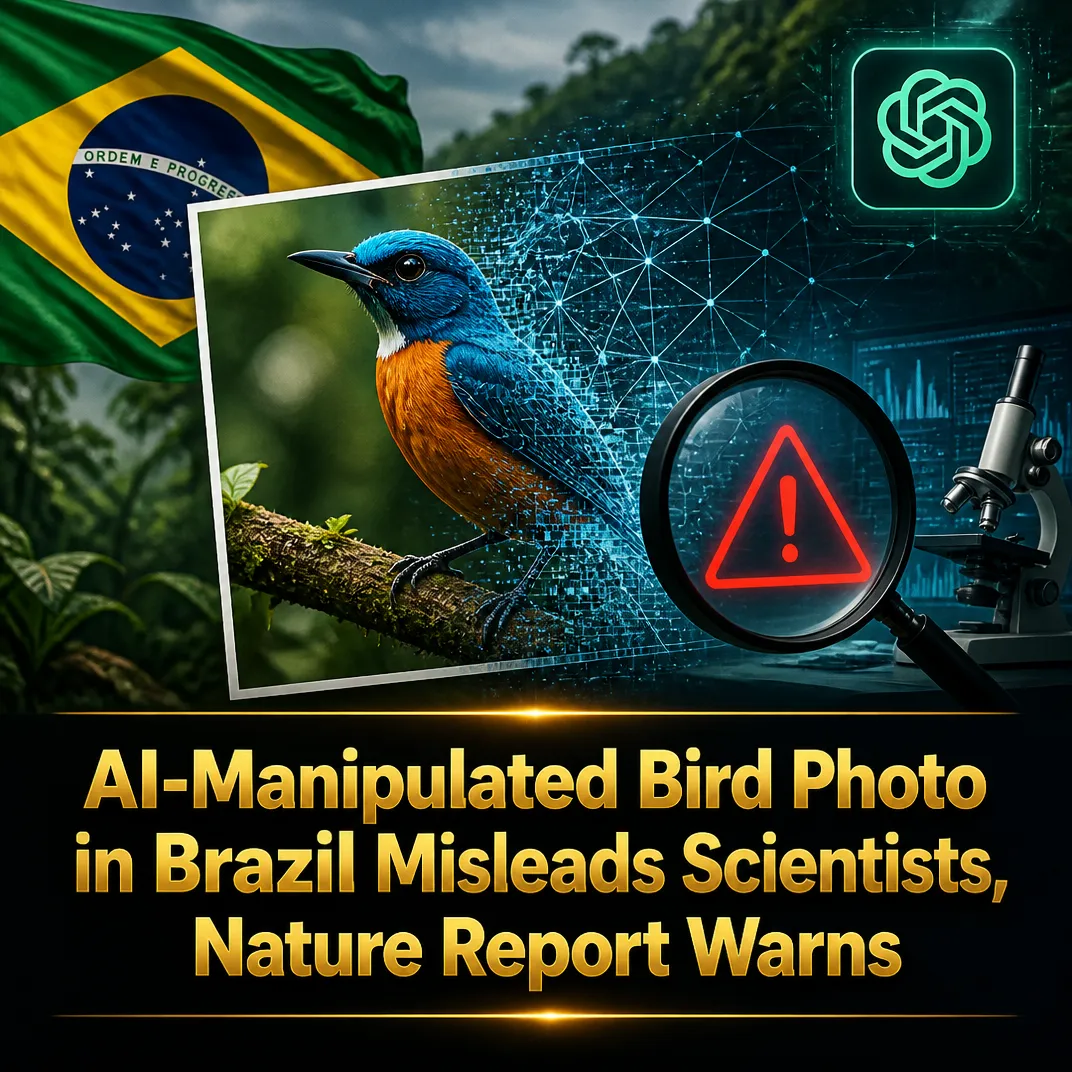 AI-Manipulated Bird Photo in Brazil Misleads Scientists, Nature Report Warns