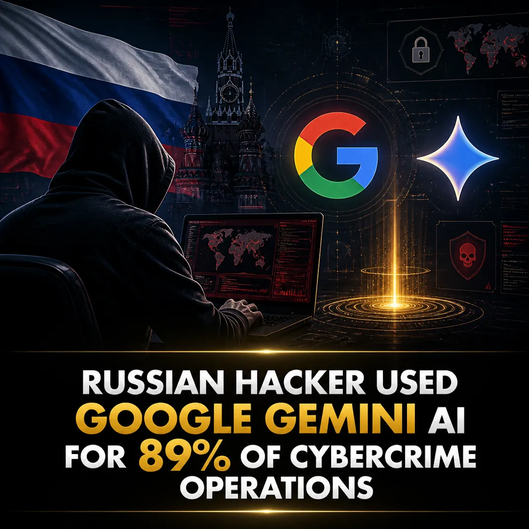 Russian Hacker Used Google Gemini AI for 89% of Cybercrime Operations