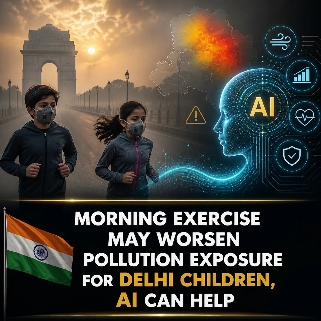 Morning Exercise May Worsen Pollution Exposure for Delhi Children, AI Can Help