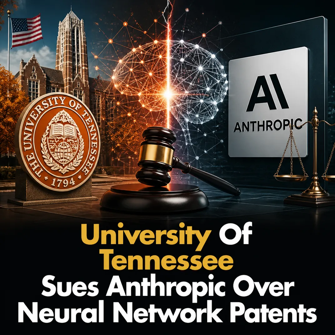 University of Tennessee Sues Anthropic Over Neural Network Patents