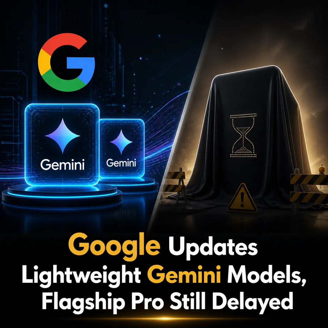 Google Updates Lightweight Gemini Models, Flagship Pro Still Delayed