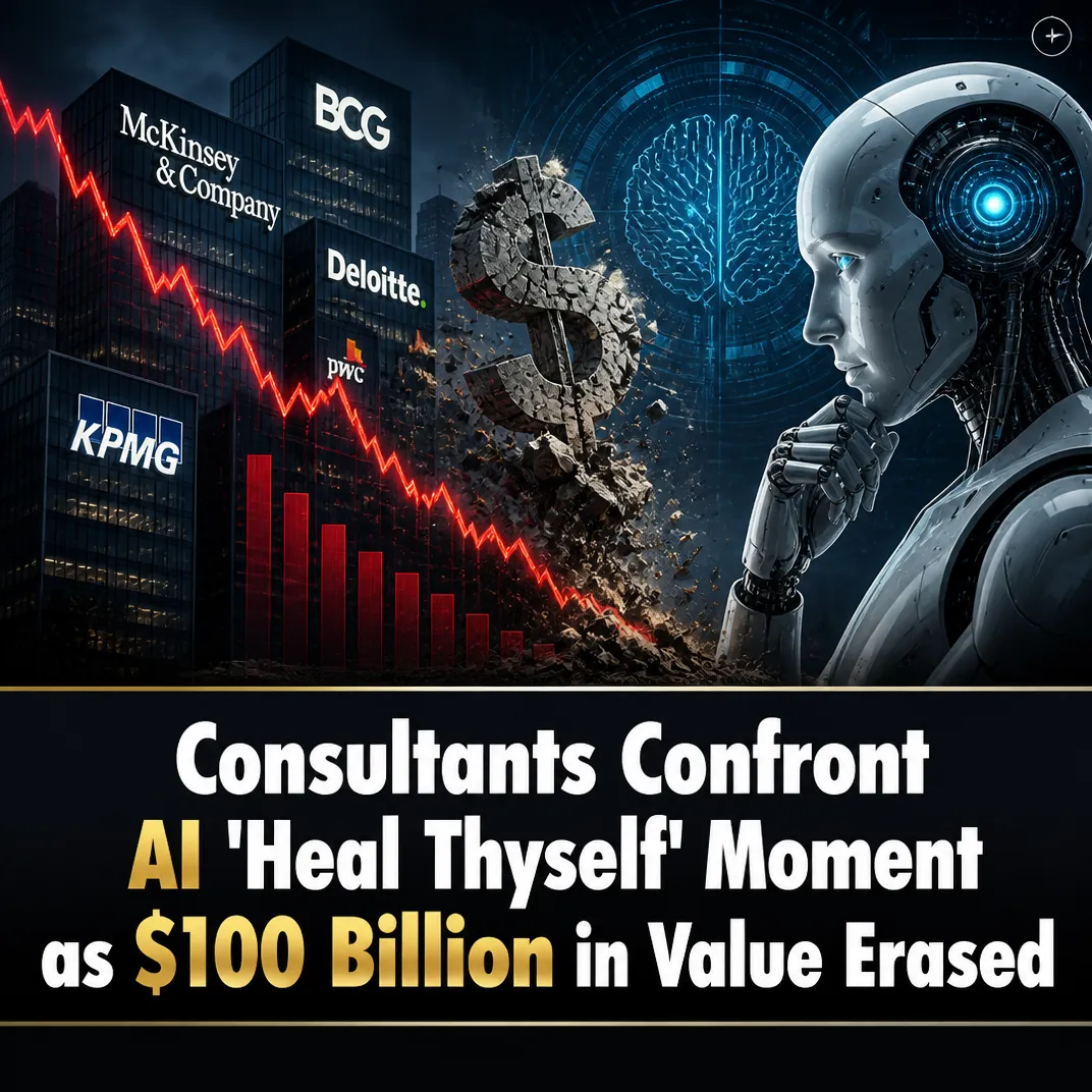 Consultants Confront AI ‘Heal Thyself’ Moment as $100 Billion in Value Erased