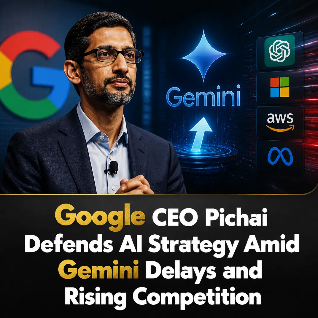 Google CEO Pichai Defends AI Strategy Amid Gemini Delays and Rising Competition