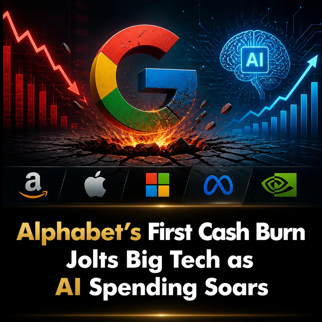 Alphabet’s First Cash Burn Jolts Big Tech as AI Spending Soars