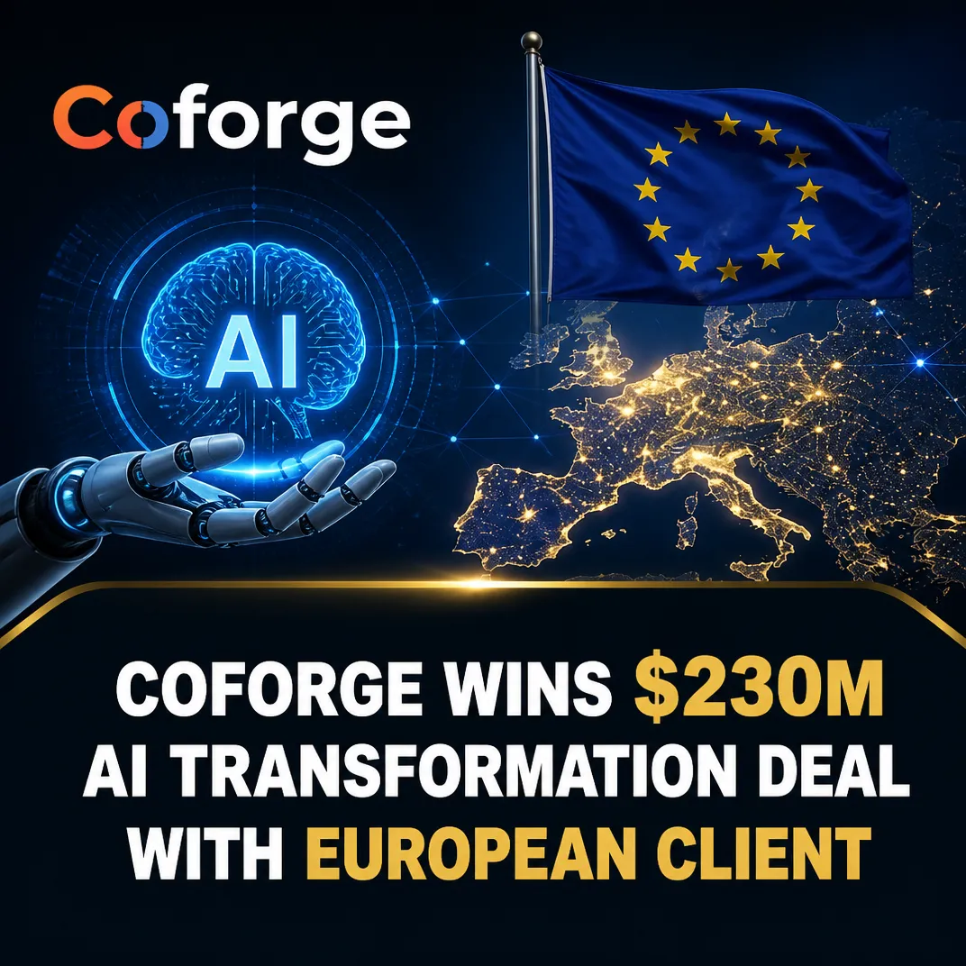 Coforge Wins $230M AI Transformation Deal with European Client