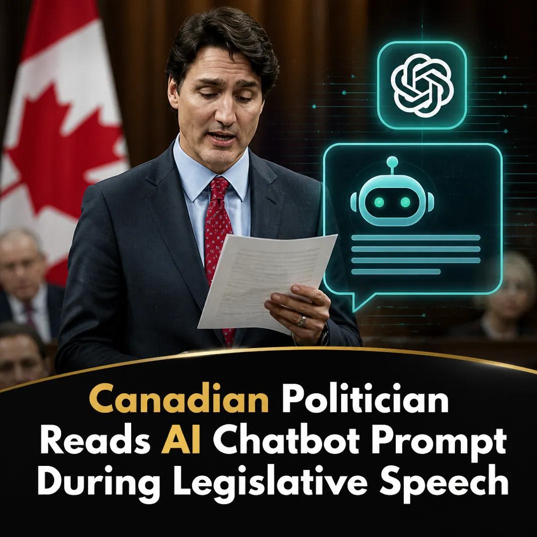 Canadian Politician Reads AI Chatbot Prompt During Legislative Speech