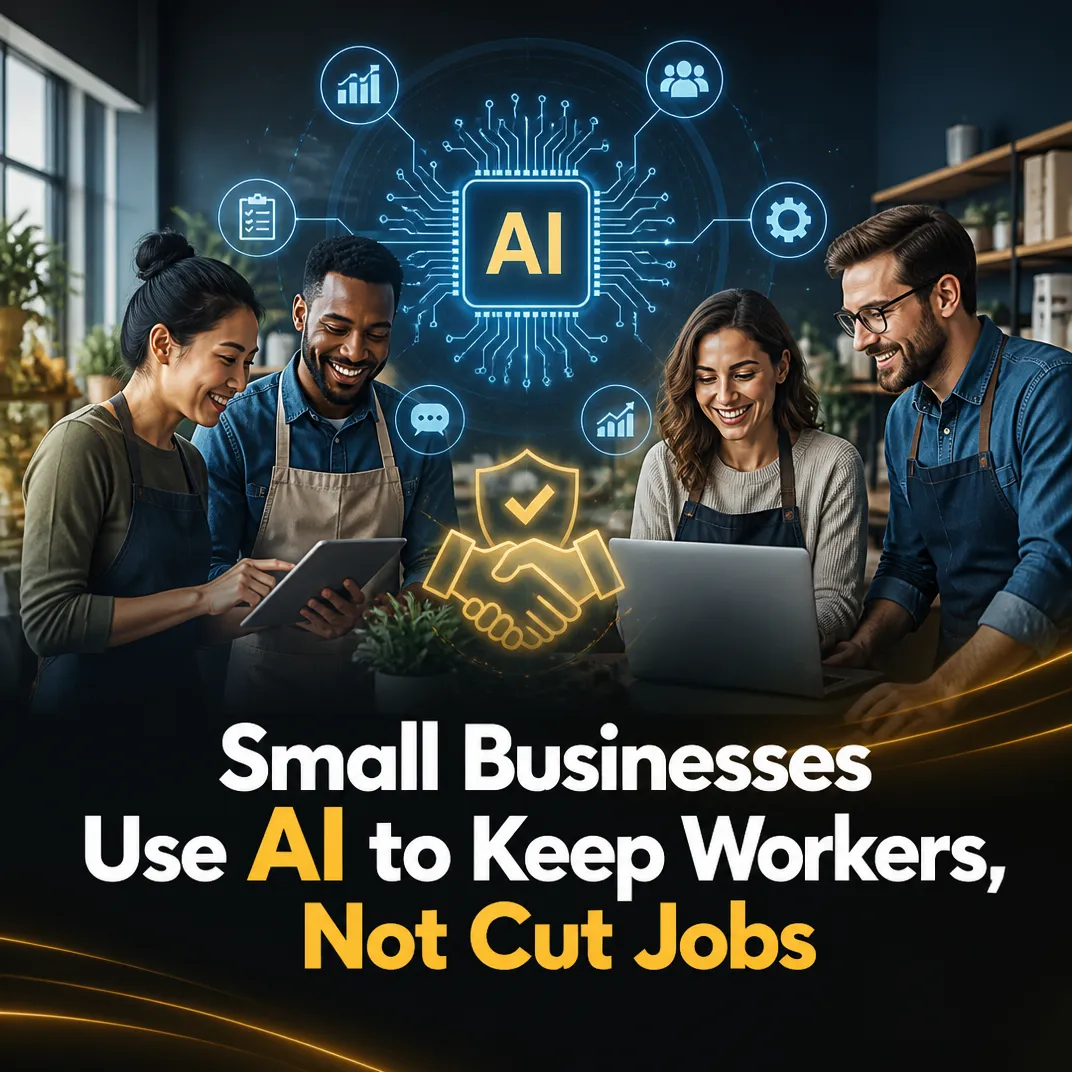 Small Businesses Use AI to Keep Workers, Not Cut Jobs