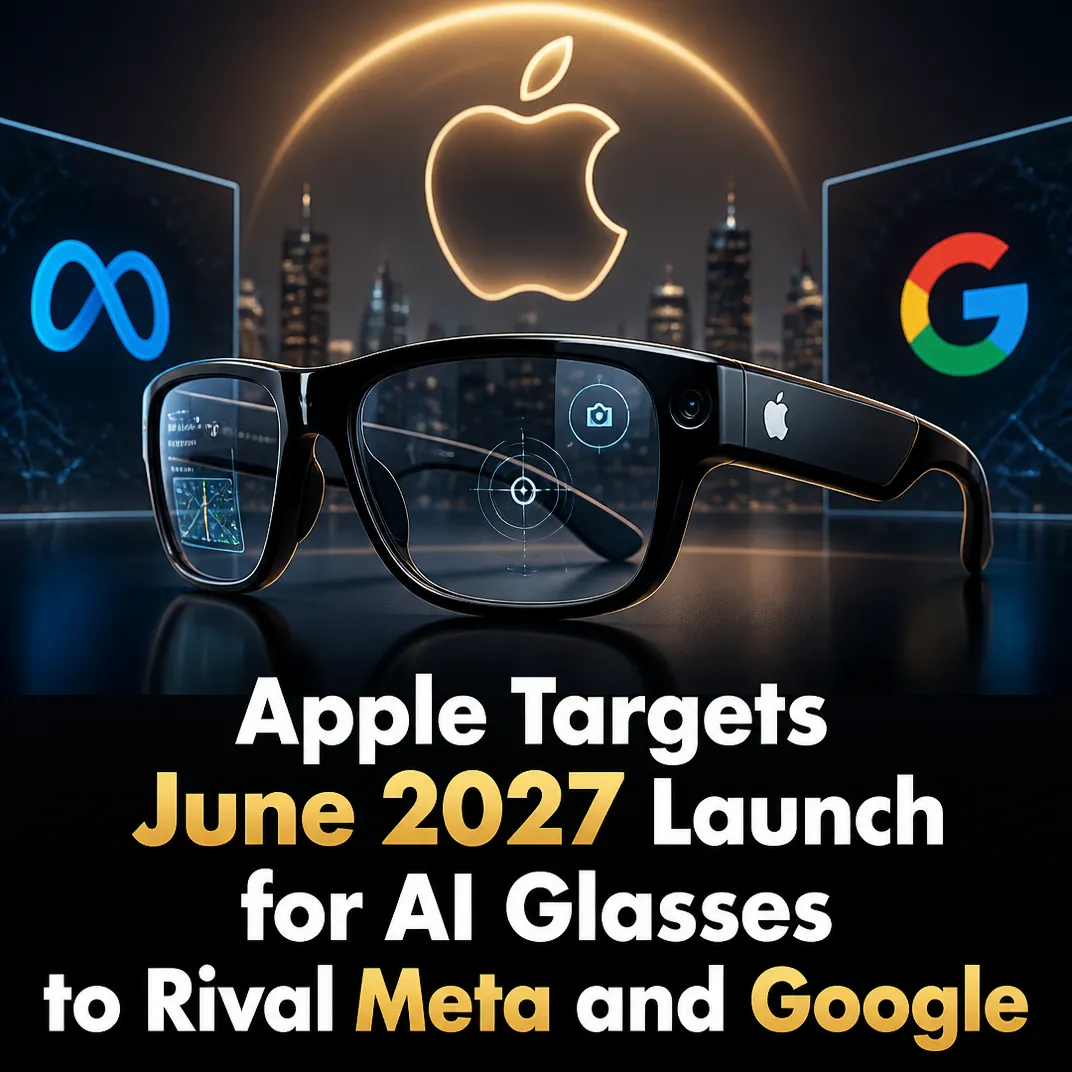 Apple Targets June 2027 Launch for AI Glasses to Rival Meta and Google