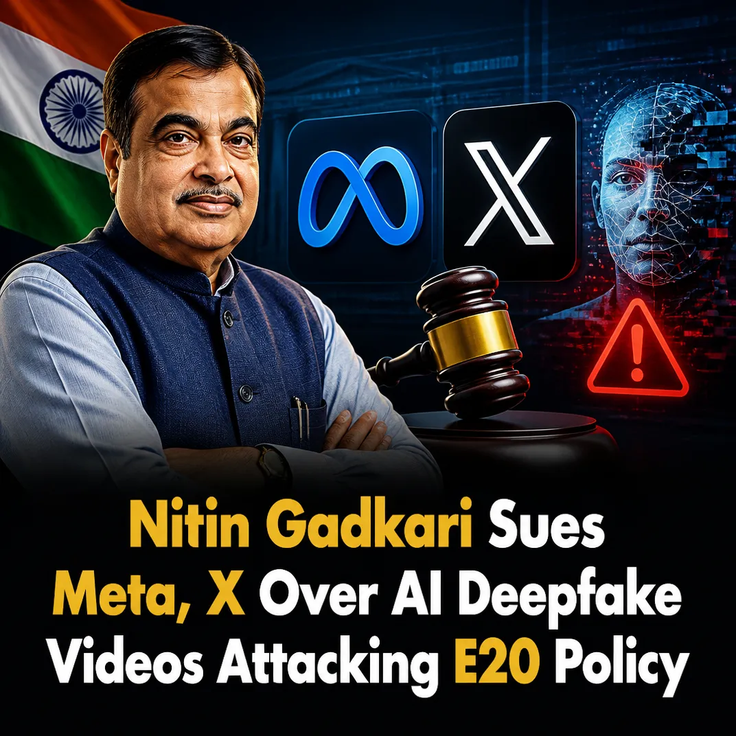 Nitin Gadkari Sues Meta, X Over AI Deepfake Videos Attacking E20 Policy