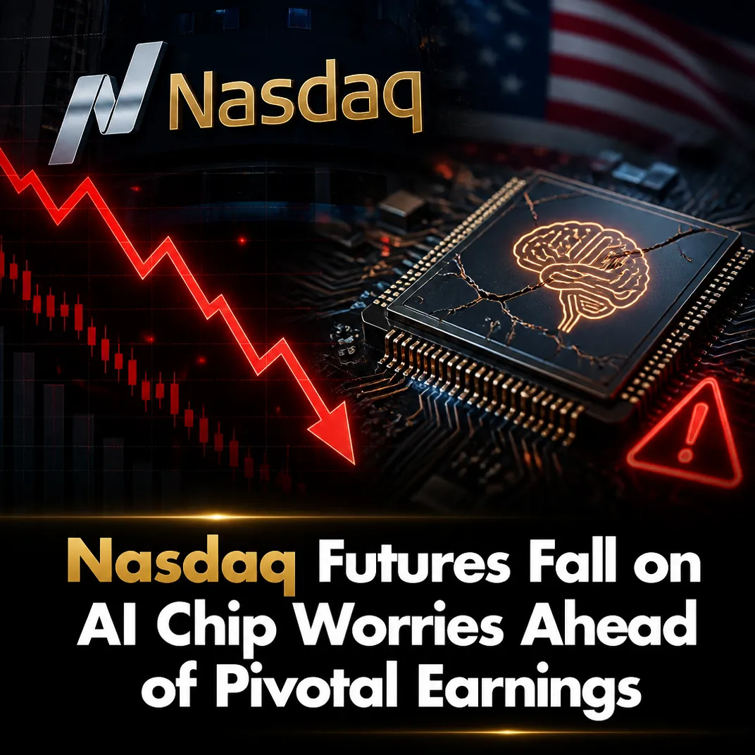 Nasdaq Futures Fall on AI Chip Worries Ahead of Pivotal Earnings