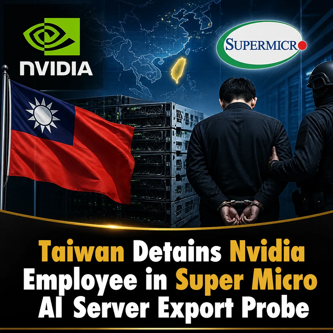 Taiwan Detains Nvidia Employee in Super Micro AI Server Export Probe