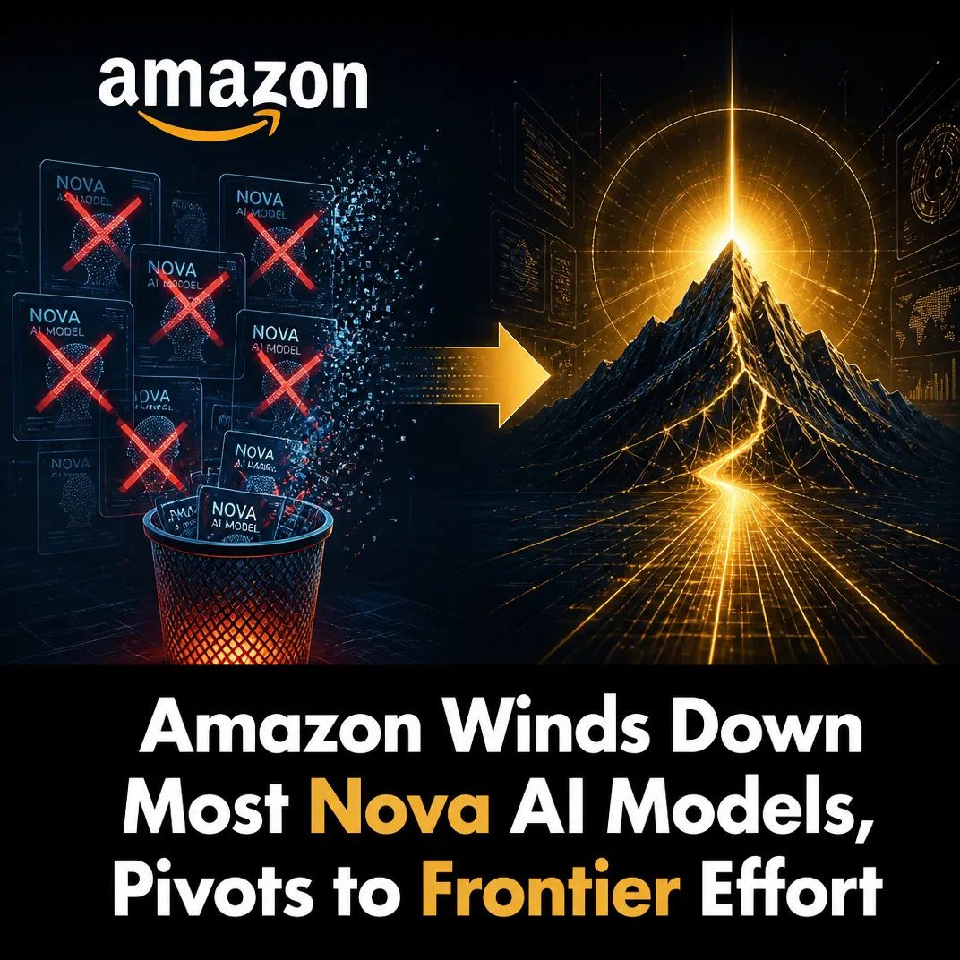 Amazon Winds Down Most Nova AI Models, Pivots to Frontier Effort