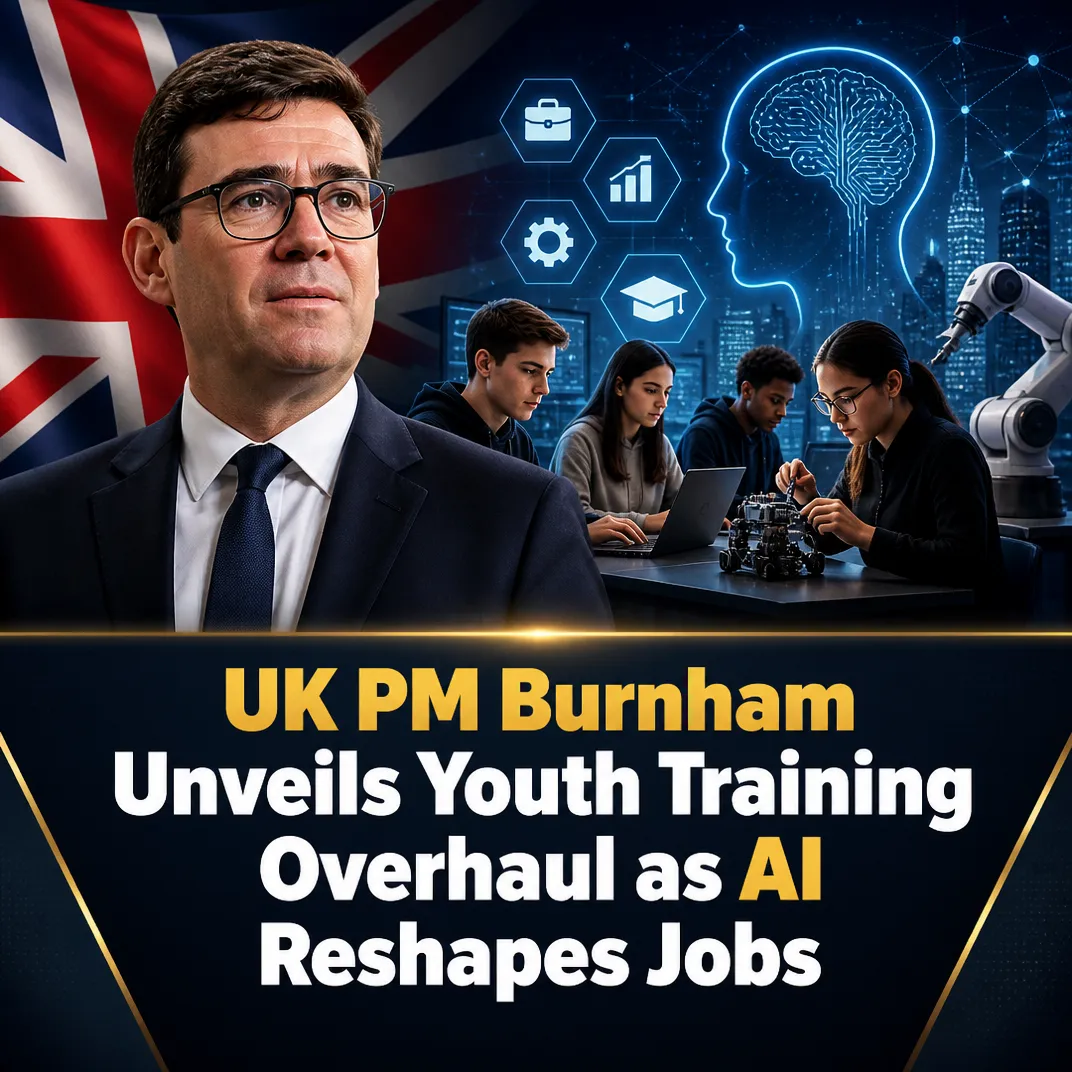 UK PM Burnham Unveils Youth Training Overhaul as AI Reshapes Jobs