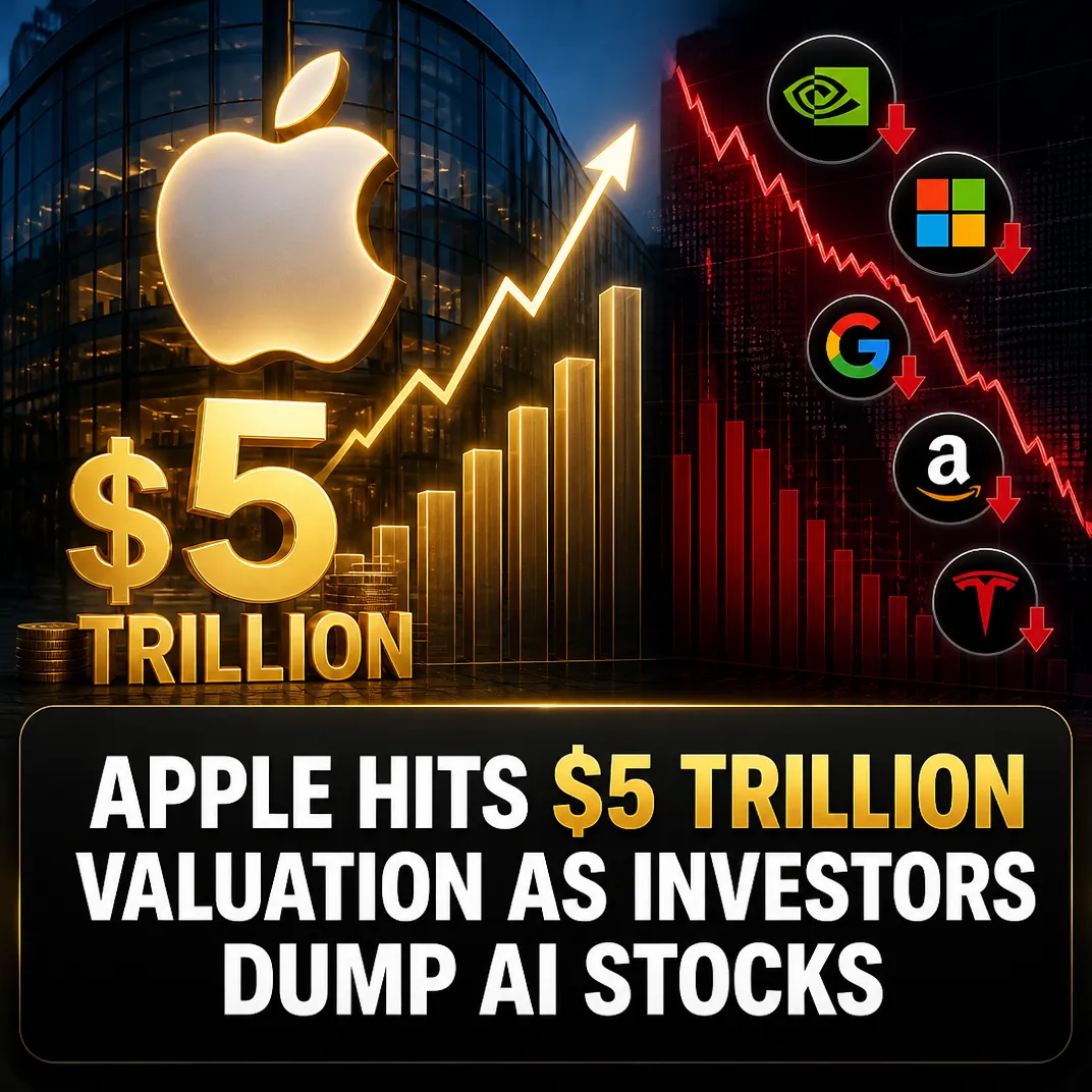 Apple Hits $5 Trillion Valuation as Investors Dump AI Stocks