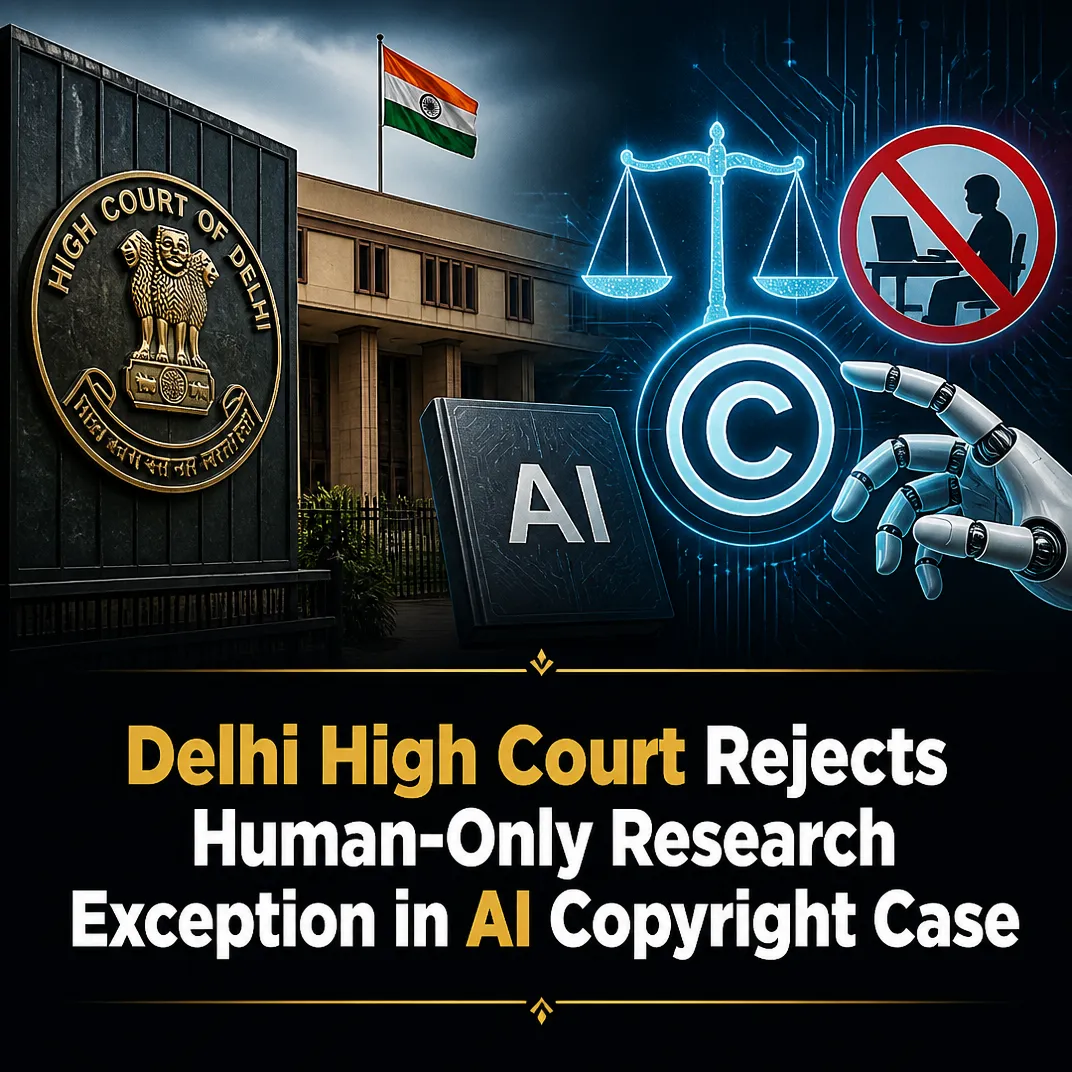 Delhi High Court Rejects Human-Only Research Exception in AI Copyright Case