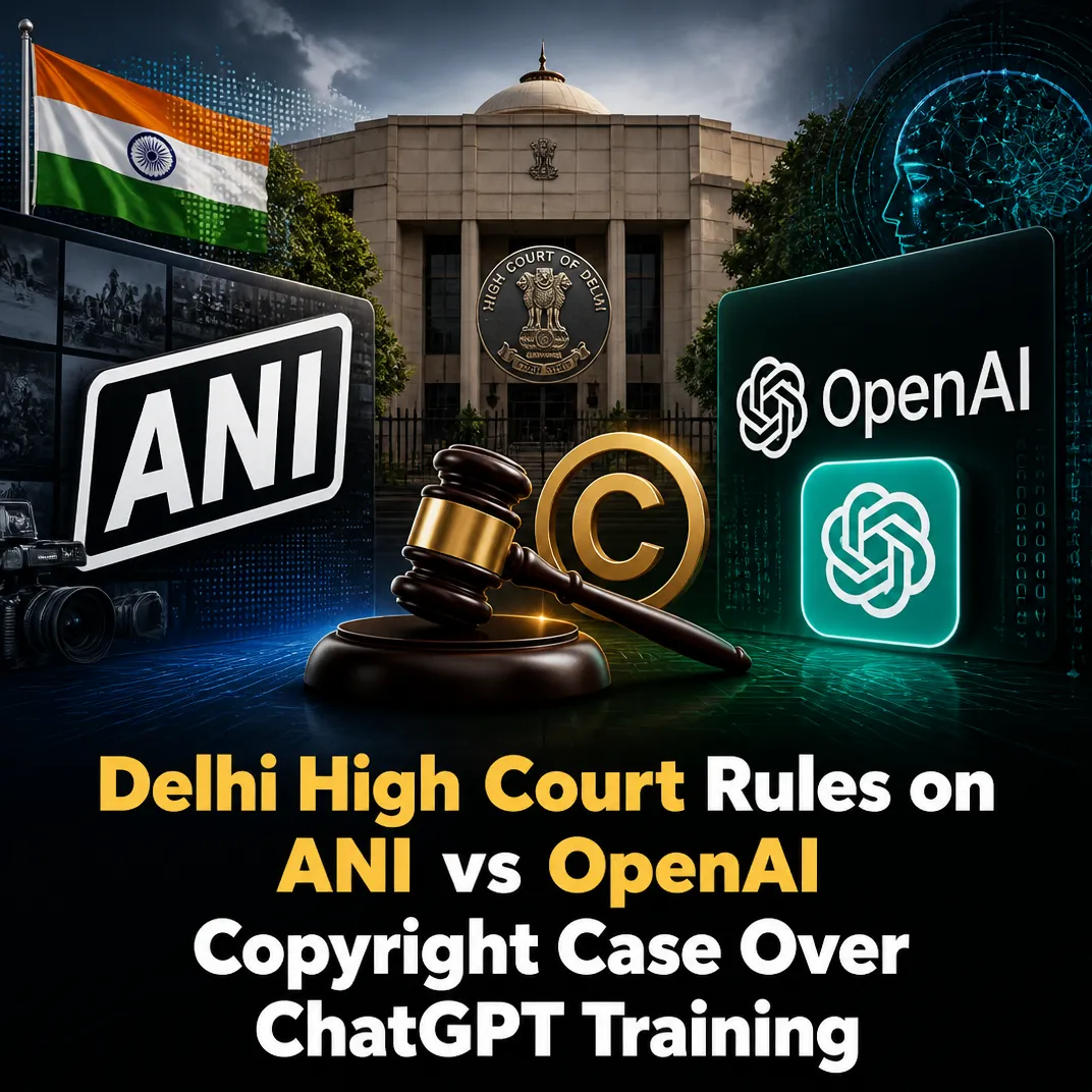 Delhi High Court Rules on ANI vs OpenAI Copyright Case Over ChatGPT Training