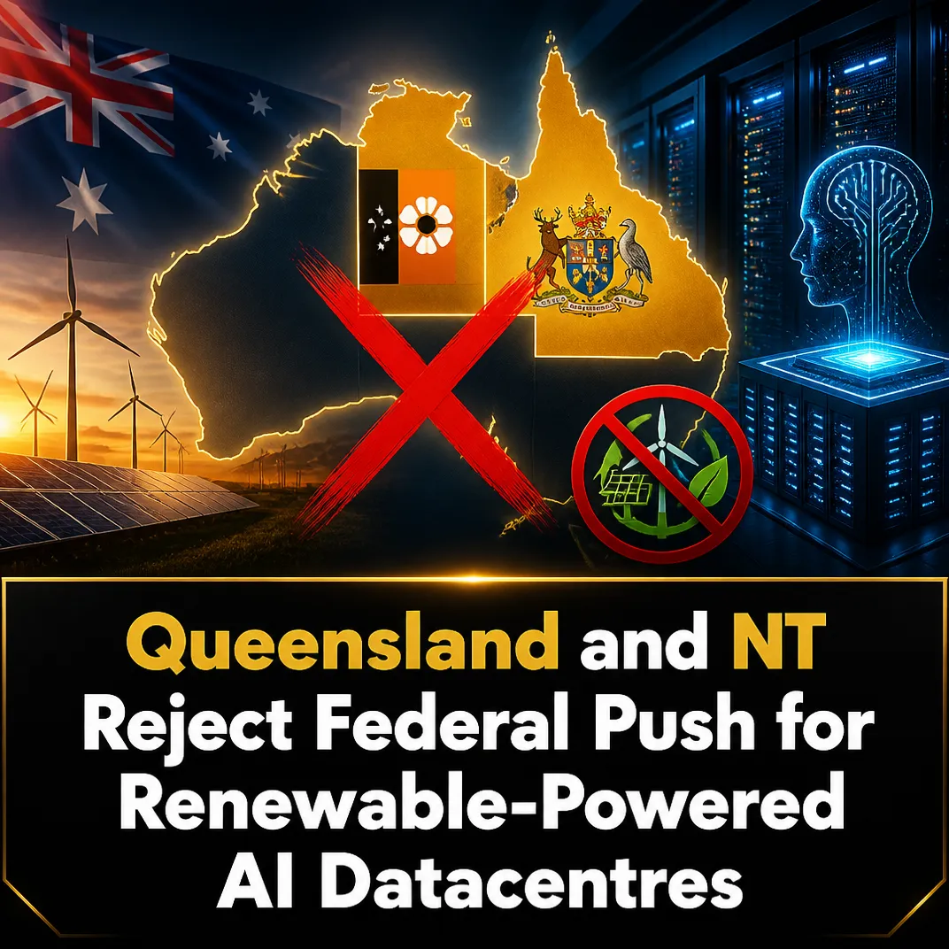 Queensland and NT Reject Federal Push for Renewable-Powered AI Datacentres