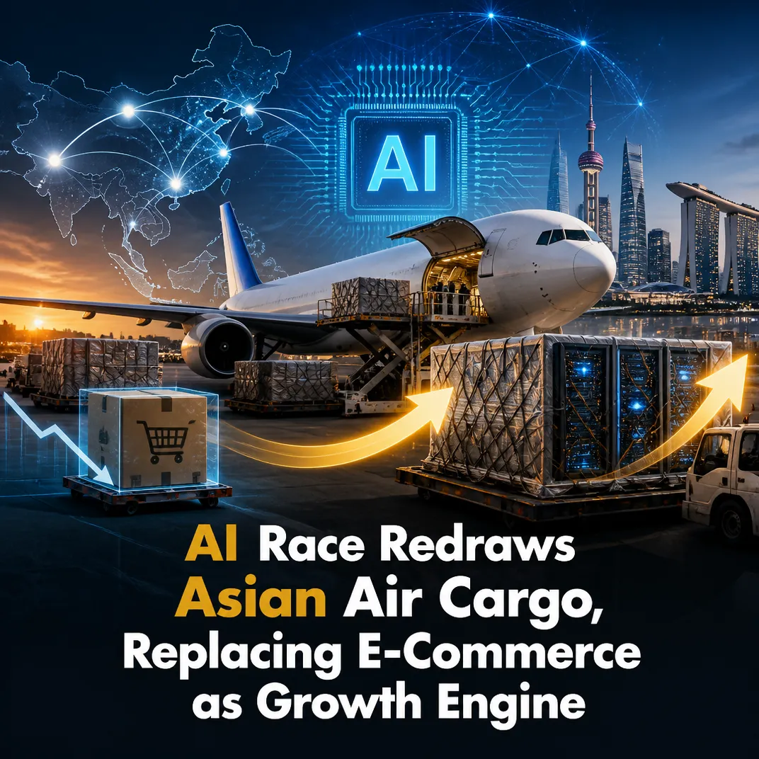 AI Race Redraws Asian Air Cargo, Replacing E-Commerce as Growth Engine