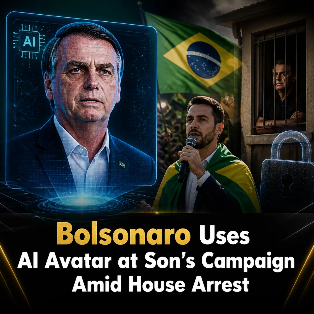 Bolsonaro Uses AI Avatar at Son’s Campaign Amid House Arrest