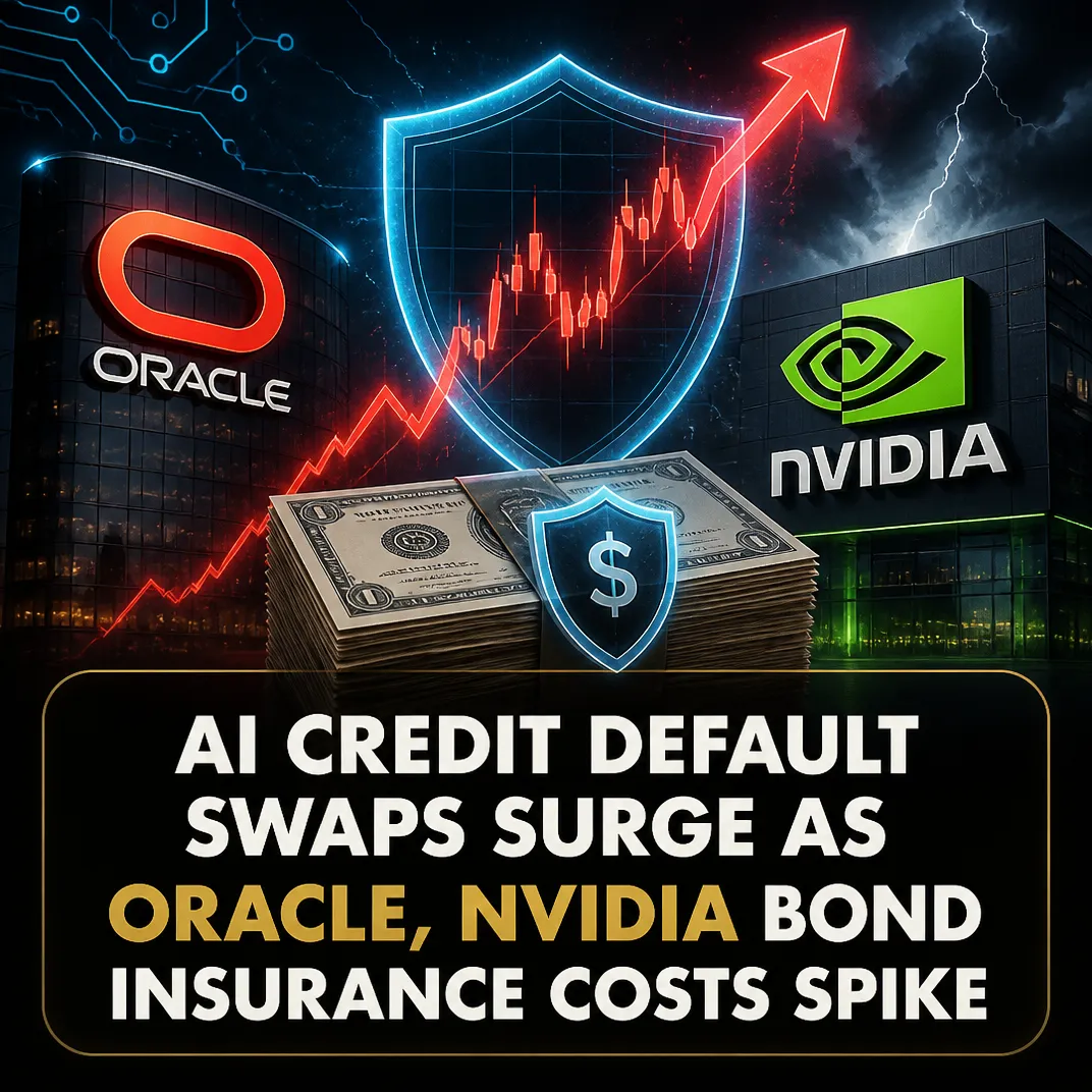 AI Credit Default Swaps Surge as Oracle, Nvidia Bond Insurance Costs Spike