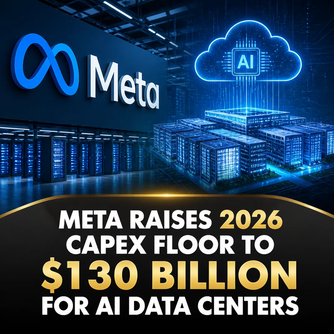 Meta Raises 2026 Capex Floor to $130 Billion for AI Data Centers
