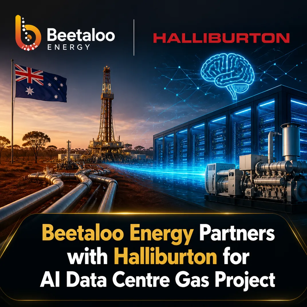 Beetaloo Energy Partners with Halliburton for AI Data Centre Gas Project