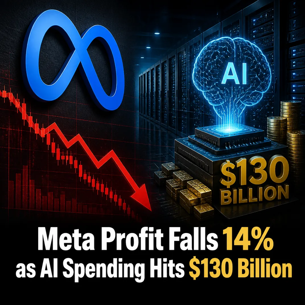 Meta Profit Falls 14% as AI Spending Hits $130 Billion