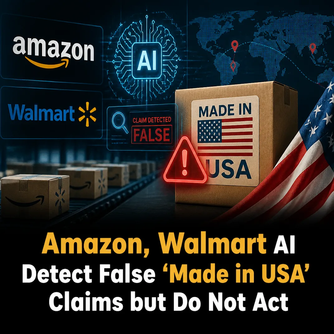 Amazon, Walmart AI Detect False ‘Made in USA’ Claims but Do Not Act