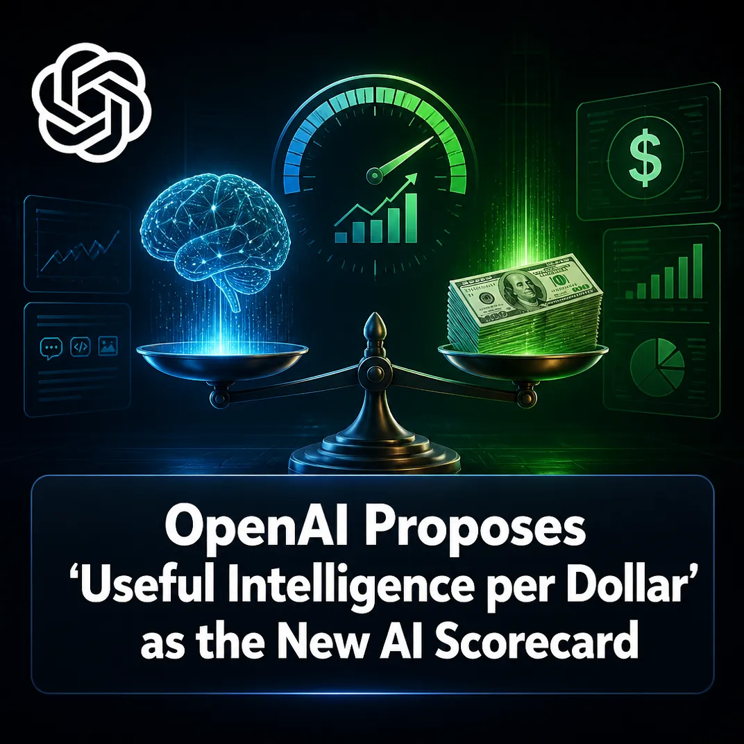 OpenAI Proposes ‘Useful Intelligence per Dollar’ as the New AI Scorecard