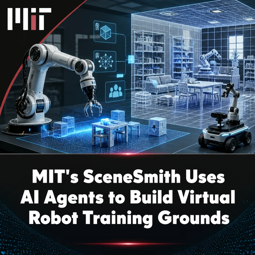 MIT’s SceneSmith Uses AI Agents to Build Virtual Robot Training Grounds