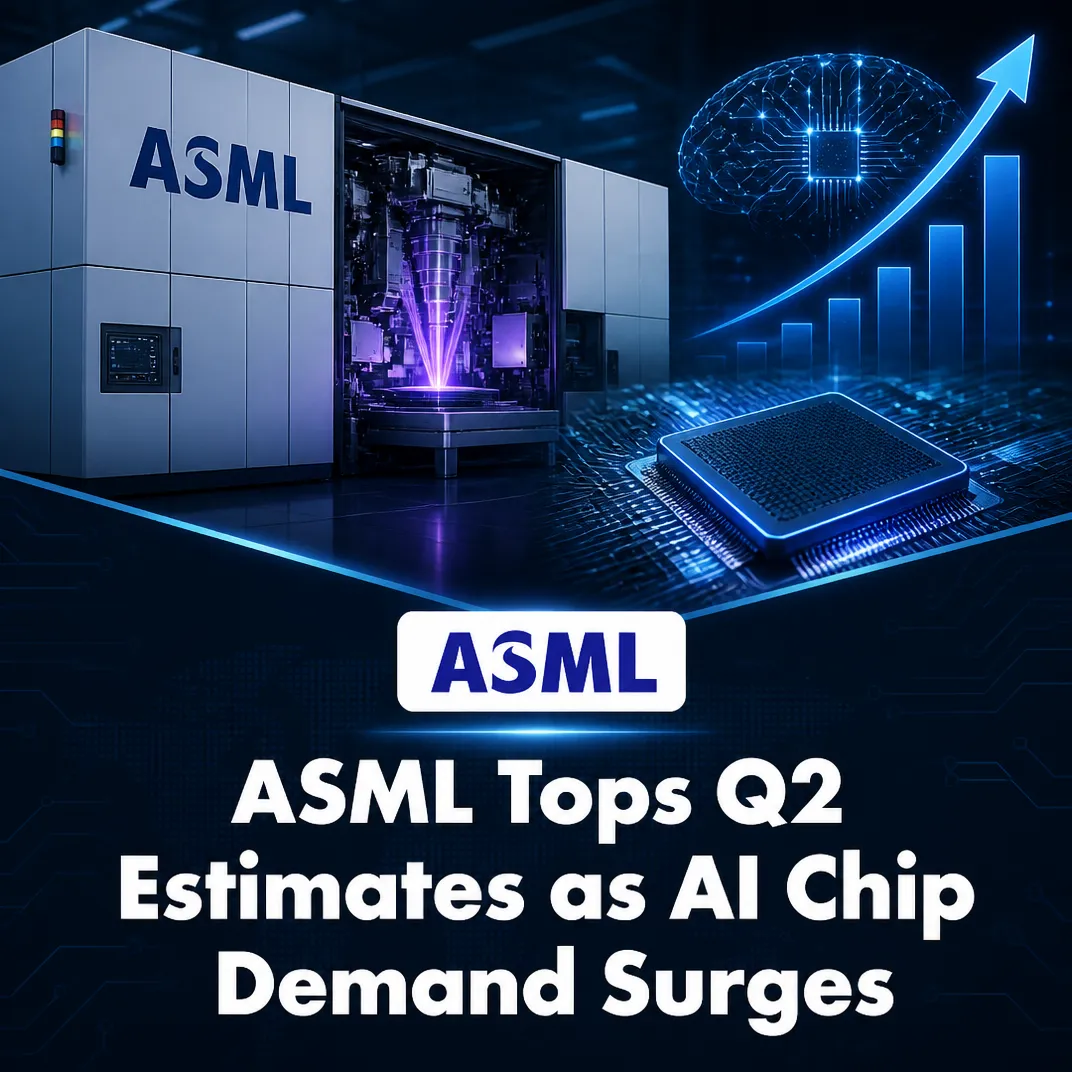 ASML Tops Q2 Estimates as AI Chip Demand Surges