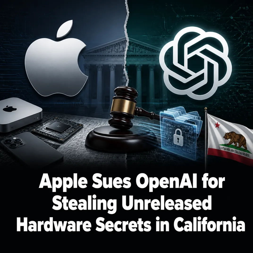 Apple Sues OpenAI for Stealing Unreleased Hardware Secrets in California