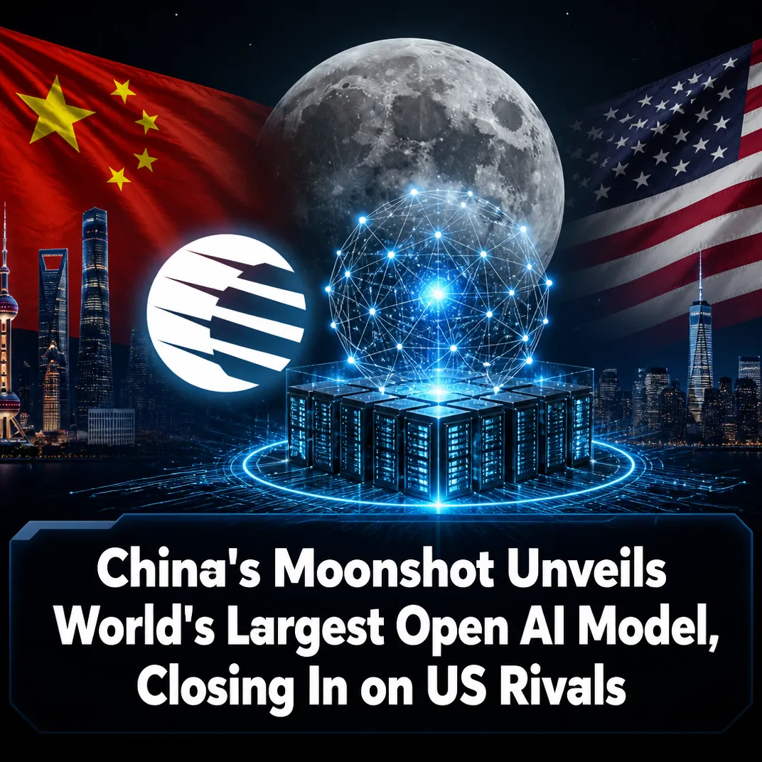 China’s Moonshot Unveils World’s Largest Open AI Model, Closing In on US Rivals