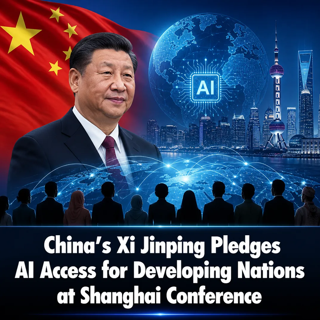 China’s Xi Jinping Pledges AI Access for Developing Nations at Shanghai Conference