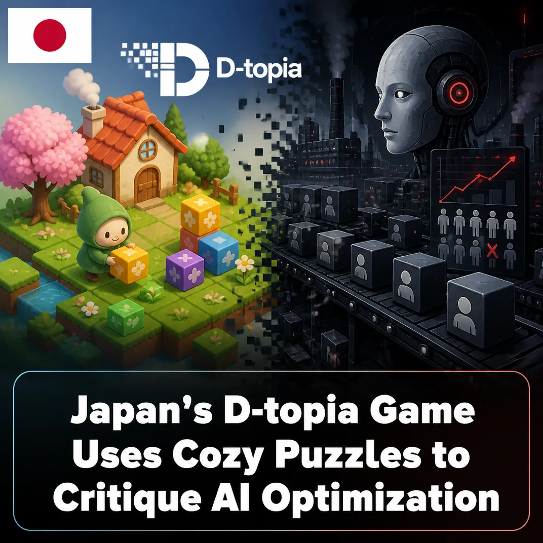 Japan’s D-topia Game Uses Cozy Puzzles to Critique AI Optimization