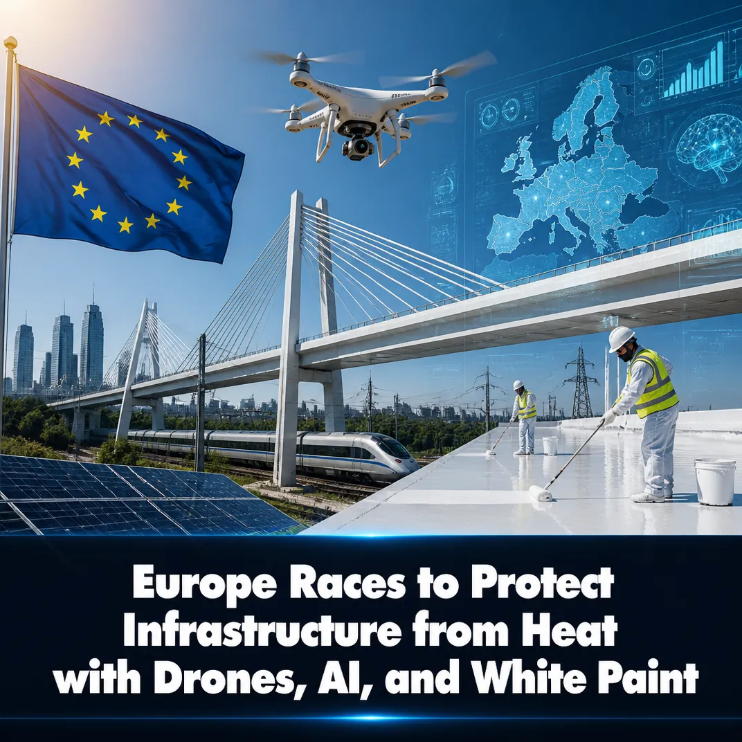 Europe Races to Protect Infrastructure from Heat with Drones, AI, and White Paint