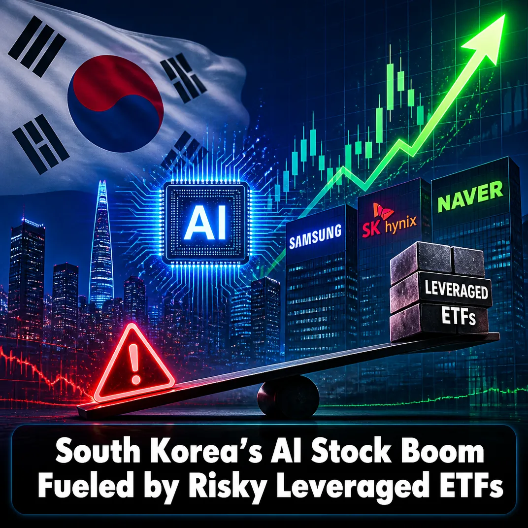 South Korea’s AI Stock Boom Fueled by Risky Leveraged ETFs