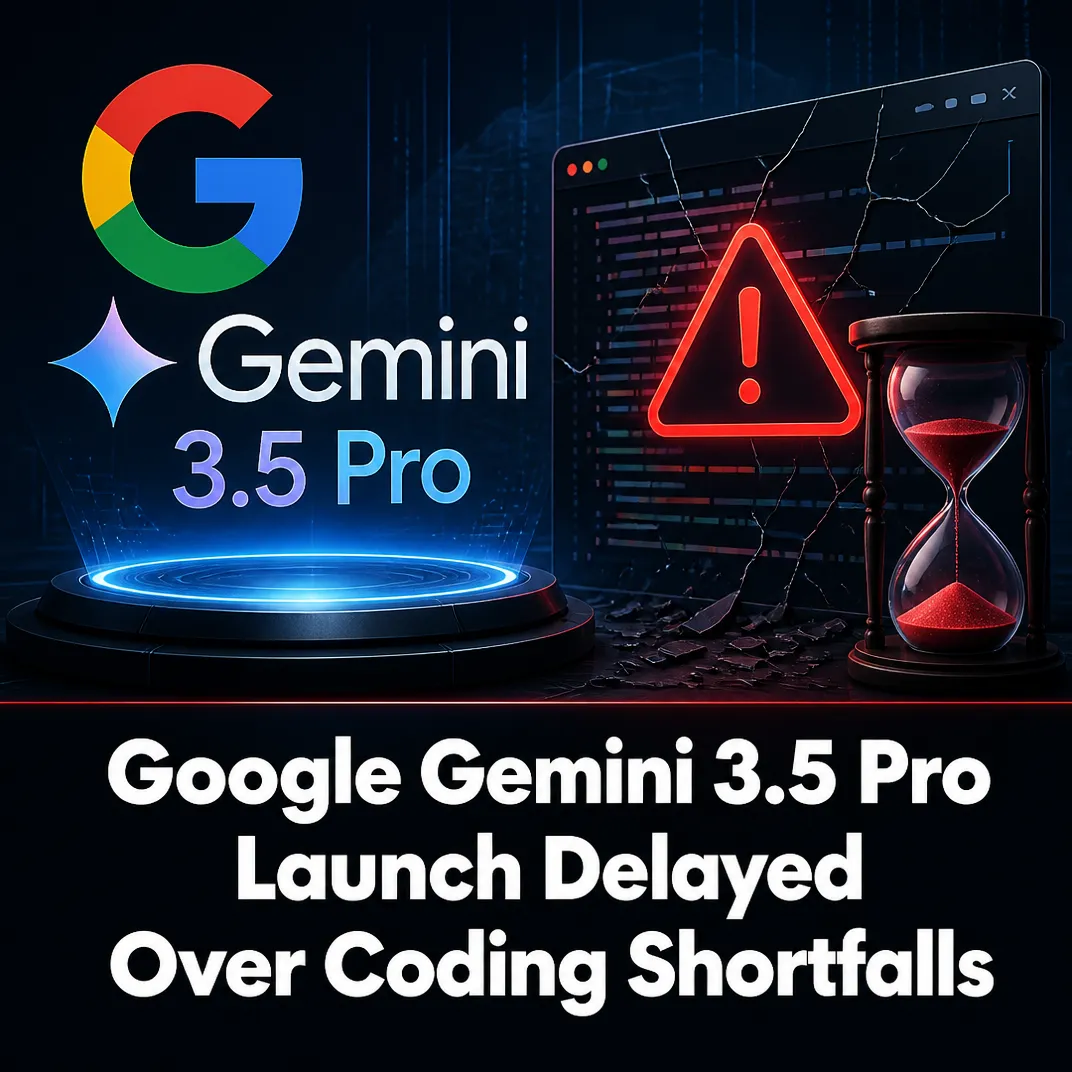 Google Gemini 3.5 Pro Launch Delayed Over Coding Shortfalls