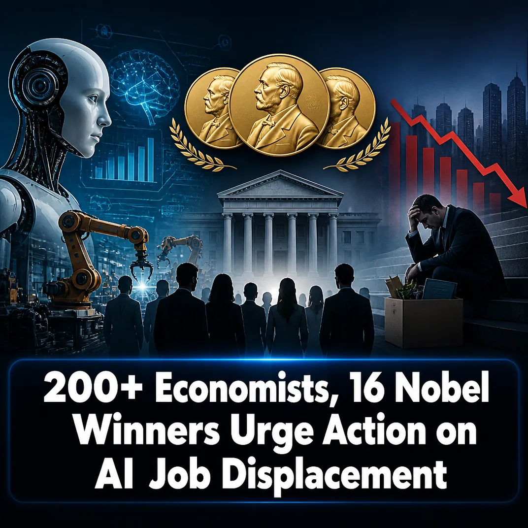 200+ Economists, 16 Nobel Winners Urge Action on AI Job Displacement