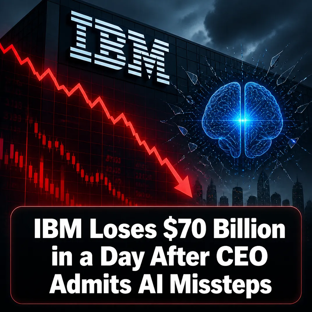 IBM Loses $70 Billion in a Day After CEO Admits AI Missteps