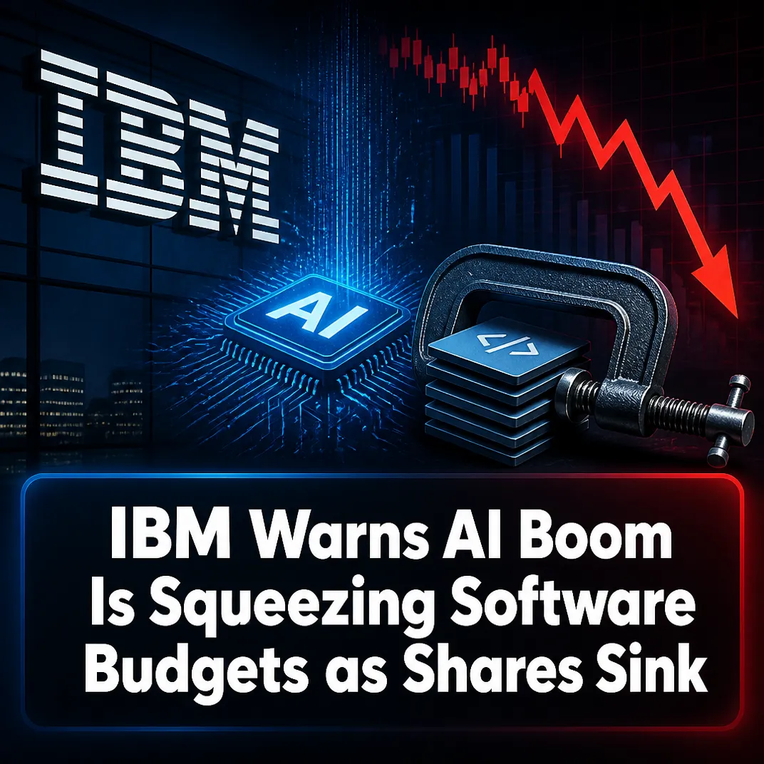 IBM Warns AI Boom Is Squeezing Software Budgets as Shares Sink