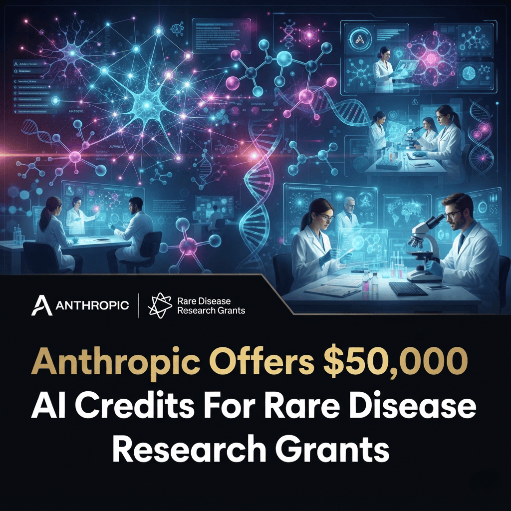 Anthropic Offers $50,000 AI Credits for Rare Disease Research Grants