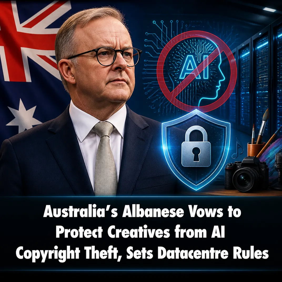 Australia’s Albanese Vows to Protect Creatives from AI Copyright Theft, Sets Datacentre Rules