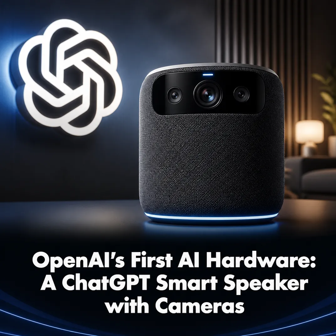 OpenAI’s First AI Hardware: A ChatGPT Smart Speaker with Cameras