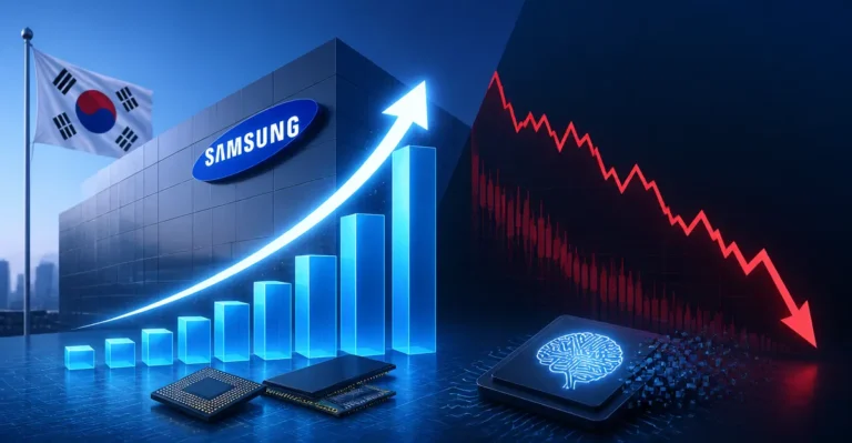 Samsung profit jumps 19-fold, shares slide on AI worries
